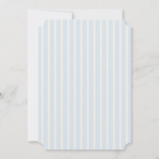 Modern Turkey Stripes Thanksgiving Dinner 招待状 (裏面)