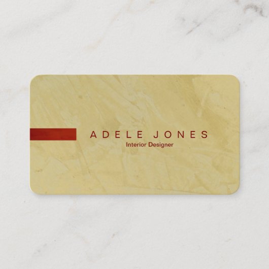 Modern Tuscan Sun Business Card 名刺 (正面)