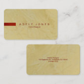 Modern Tuscan Sun Business Card 名刺 (正面/裏面)