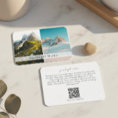 Modern Two Photo Photography QR Code Camera 名刺