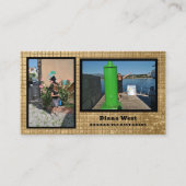 Modern Two Photos Business Card 名刺 (正面)