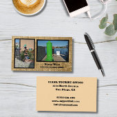 Modern Two Photos Business Card 名刺