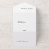 Modern Typography and Handwritting Photo Wedding オールインワン招待状 (外側)