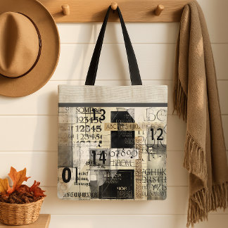 Modern Typography Design Tote トートバッグ