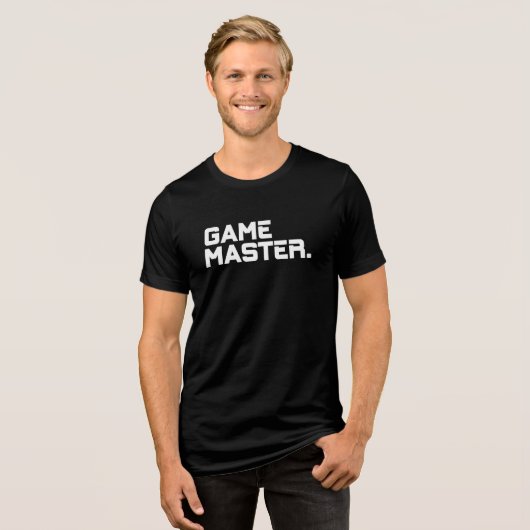 Modern Typography Game Master Men's Matching トライブレンドＴシャツ (正面全面)