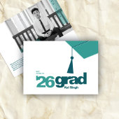 Modern Typography Graduation | Class of 2026 案内状