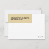 Modern Typography Graduation Thank You Card サンキューカード (裏面)