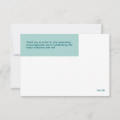 Modern Typography Graduation Thank You Card サンキューカード (裏面)