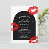 Modern Typography Kissing My Twenties Goodbye 招待状 (スタンド正面)