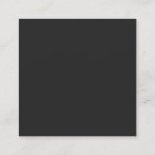 Modern Typography Minimalist QR Code Wedding エンクロージャーカード (裏面)