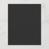 Modern Typography Minimalist Wedding Save the Date チラシ (裏面)