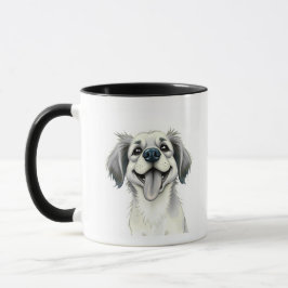Modern Typography Pet Name Mug With Photo マグカップ