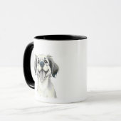 Modern Typography Pet Name Mug With Photo マグカップ (正面左)