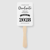 Modern Typography Photo Graduation ハンドファン (裏面)