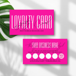 Modern typography script reward  ロイヤリティカード