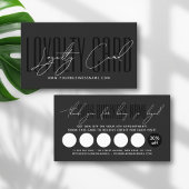 Modern typography script reward  ロイヤリティカード