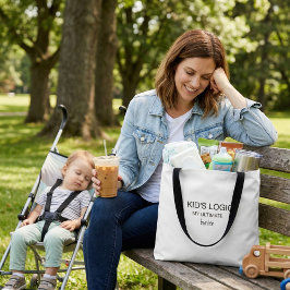 Modern typography tote bag funny humour トートバッグ