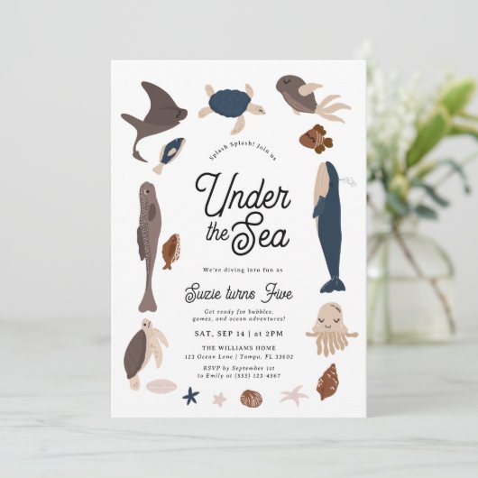 Modern Under the Sea 5th Birthday 招待状 (スタンド正面)
