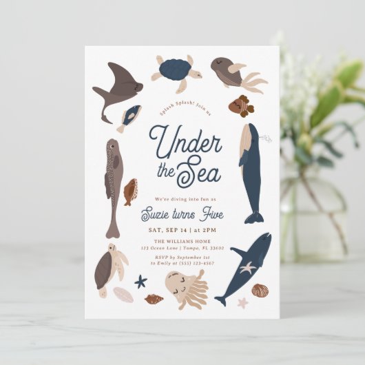 Modern Under the Sea 5th Birthday 招待状 (スタンド正面)