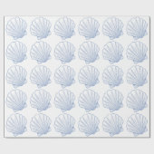 Modern Under The Sea You Soon Blue Baby Shower ラッピングペーパー (フラット)