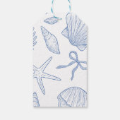 Modern Under The Sea You Soon Blue Boy Baby Shower ギフトタグ (裏面)