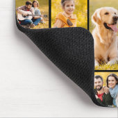 Modern Unique 12 Photo Collage Name マウスパッド (コーナー)
