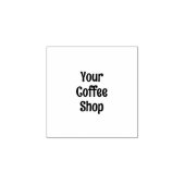 Modern Unique Art Coffee Shop Rewards Discount ラバースタンプ (インプリント)