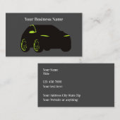 Modern Unique Automotive Theme Business Cards 名刺 (正面/裏面)