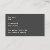 Modern Unique Automotive Theme Business Cards 名刺 (裏面)