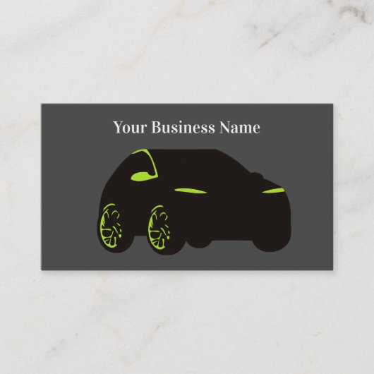Modern Unique Automotive Theme Business Cards 名刺 (正面)