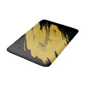 Modern Unique Bath Mat Featuring Custom Name Desig バスマット (アングル)