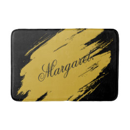 Modern Unique Bath Mat Featuring Custom Name Desig バスマット