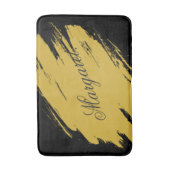 Modern Unique Bath Mat Featuring Custom Name Desig バスマット (正面縦)