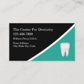 Modern Unique Dentist Appointment Business Cards 名刺 (正面)