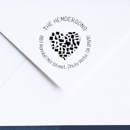 Modern United States Of America Family Address ラバースタンプ