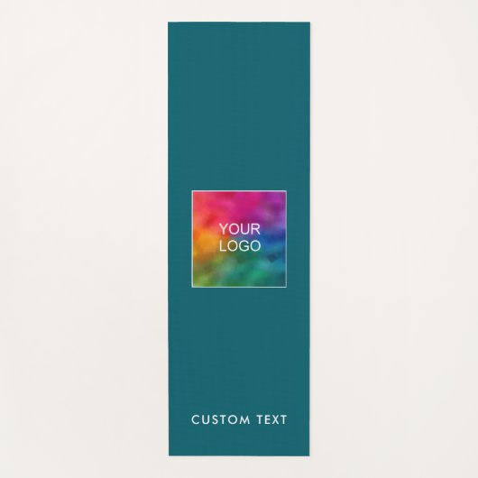 Modern Upload Company Logo Custom Text Monogram ヨガマット (正面)