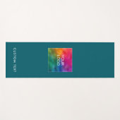 Modern Upload Company Logo Custom Text Monogram ヨガマット (正面(横))