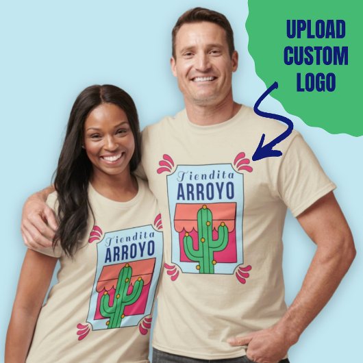 Modern Upload Custom Logo Small Business Tシャツ