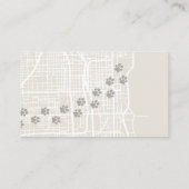 Modern Urban Dog Walker Business Card 名刺 (裏面)