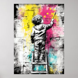 Modern Urban Dreamer Contemporary Wall Art ポスター