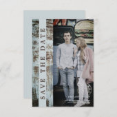 Modern Urban Grunge Romantic Engaged Couple (正面/裏面)