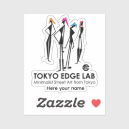 Modern Urban K-Pop Girls Graphic - Tokyo Edge Lab シール
