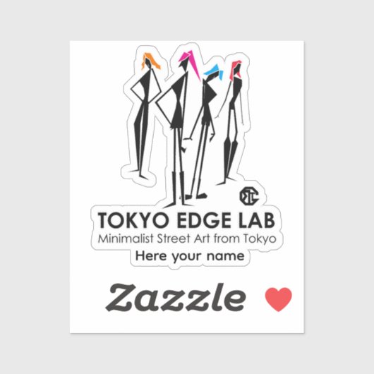 Modern Urban K-Pop Girls Graphic - Tokyo Edge Lab シール (シート)