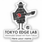 Modern Urban Mexican Musician-Tokyo Edge Lab シール (正面)