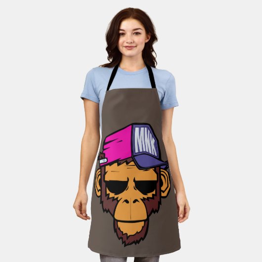 Modern Urban Monkey エプロン (着用した状態)