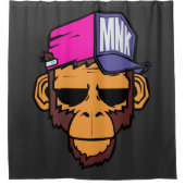 Modern Urban Monkey シャワーカーテン (正面)