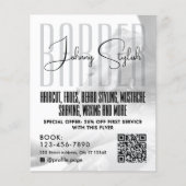 Modern urban style barber shop Flyer チラシ (正面)