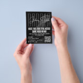 Modern urban style barber shop Flyer チラシ (手)
