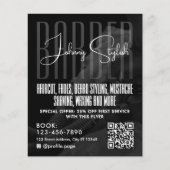 Modern urban style barber shop Flyer チラシ (正面)