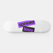 Modern, urban, vibrant, trendy graphic Spread Love スケートボード (横)